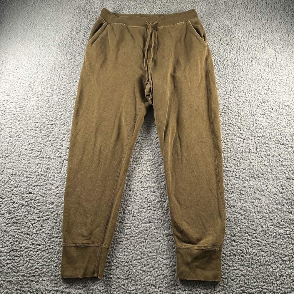 Nili Lotan DIstressed Nolan Sweatpants Womens XS Olive Jogger Made in USA Lounge